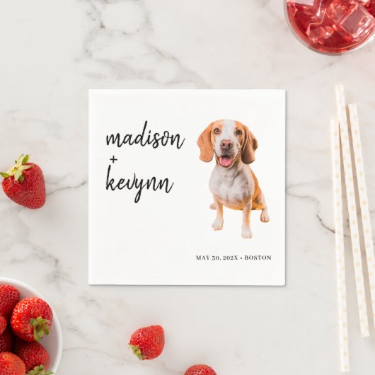 Hond servetten bruiloft (Insitu)