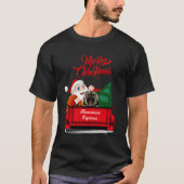 Hond shirt Havanees met Sinterklaas in rode pick-u (Voorkant)