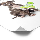 Hond Signature Drink Wedding Bar Drink Menu Poster (Hoek)