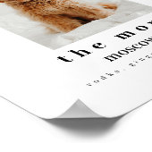 Hond Signature Drinken Trouwbar Teken Poster (Hoek)