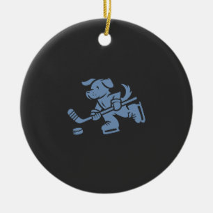 Hond Silhouet Golden Retriever Labrador Hockey  Keramisch Ornament