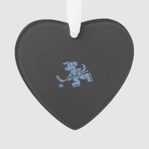 Hond Silhouet Golden Retriever Labrador Hockey  Ornament