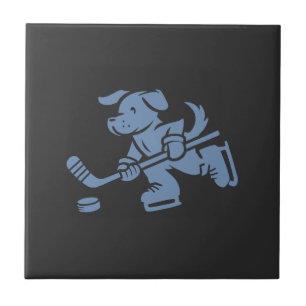 Hond Silhouet Golden Retriever Labrador Hockey Tegeltje