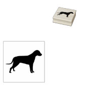 Hond Silhouet Rubber Stamp Rubberstempel (Gestempeld)