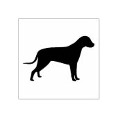 Hond Silhouet Rubber Stamp Rubberstempel (Afrduk)