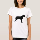Hond Silhouet T-shirt (Voorkant)