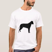 Hond Silhouet T-shirt (Voorkant)