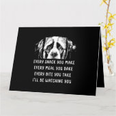 Hond Sint Bernard Elke snack die je maakt Elke maa Kaart (Gele Bloem)