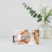 Hond Sitter Hond Redding Visitekaartje (Staand voorkant)