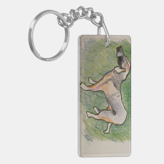 Hond Sleutelhanger (Voorkant Links)
