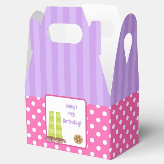 Hond Slippers Pyjama's & Pannenkoeken Verjaardagsf Bedankdoosjes (Geopend)