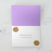 Hond Slippers Pyjama's & Pannenkoeken Verjaardagsf Kaart (Binnen)