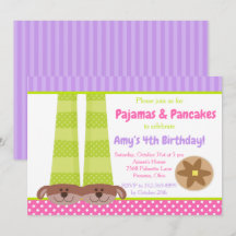 Hond Slippers Pyjama's & Pannenkoeken Verjaardagsf