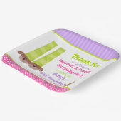 Hond Slippers Pyjama's & Pannenkoeken Verjaardagsf Papieren Bordje (Gebogen)