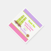 Hond Slippers Pyjama's & Pannenkoeken Verjaardagsf Servet (Hoek)