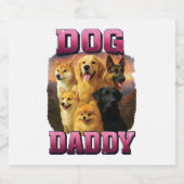 Hond sparkling wijnetiket (Enkel label)