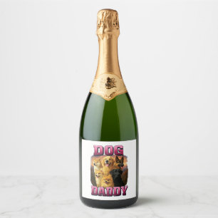 Hond sparkling wijnetiket
