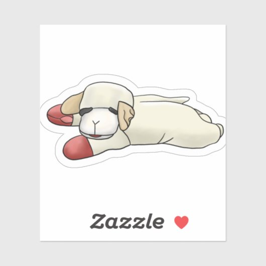 Hond Speelgoed Lamb Chop Sticker (Vel)