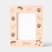 Hond Speelgoed Schaal Paw Prints 5x7 Gegraveerde Lijstjes (Voorkant)