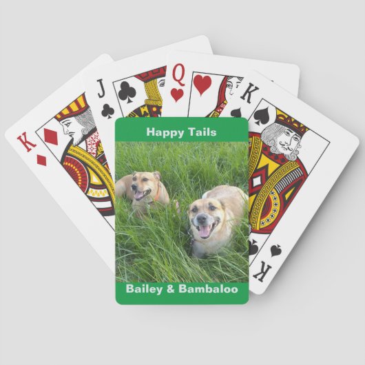 Hond Speelkaarten Happy Tails Bailey & Bambaloo (Achterkant)