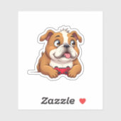 Hond speelt videogames (4) sticker (Vel)