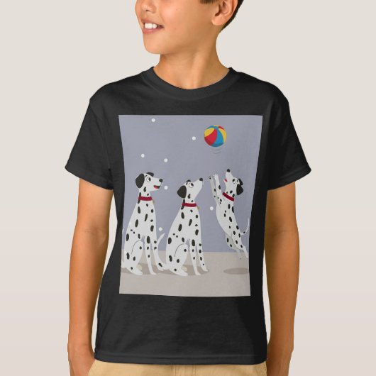 hond speelt volleybal t-shirt (Voorkant)