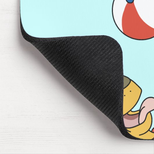 Hond spelen met bal Tshirts en geschenken Muismat (Hoek)