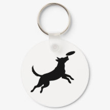 hond springt om een frisbee te vangen