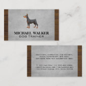 Hond staan en alert visitekaartje (Voorkant / Achterkant)