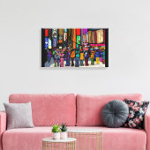 Hond Stad New York Canvas Afdruk (Insitu (Woonkamer))
