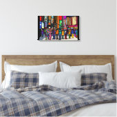 Hond Stad New York Canvas Afdruk (Insitu (Slaapkamer))