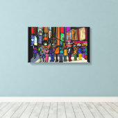 Hond Stad New York Canvas Afdruk (Insitu (Houten vloer))