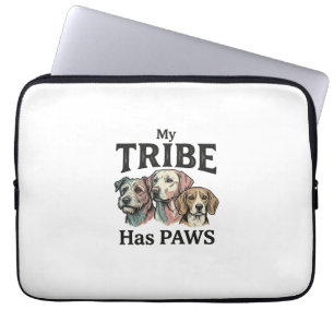 Hond Stam heeft poten Vintage Gravure Ontwerp_1 Laptop Sleeve