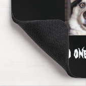 Hond, stap weg van de computer muismat (Hoek)