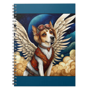 Hond steampunk vleugels notitieboek