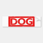 Hond Stempel Bumpersticker (Voorkant)
