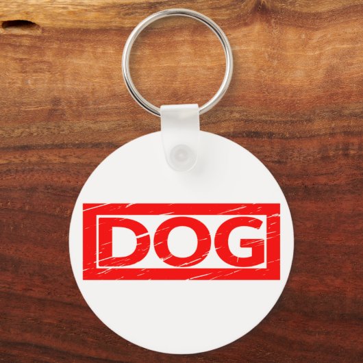 Hond Stempel Sleutelhanger (Voorkant)