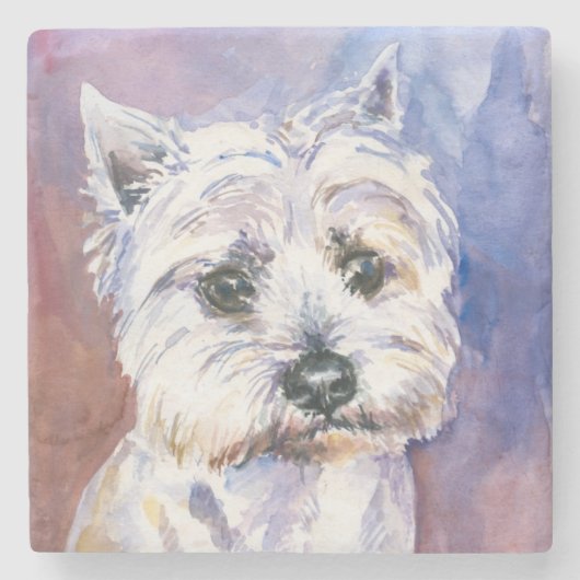 Hond Stenen Onderzetter (Voorkant)