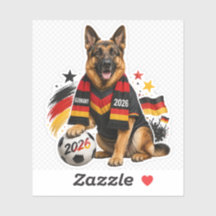 Hond Sticker Voetbal 2026