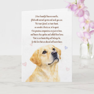 Hond sympathie Gele Lab Labrador Retriever  Kaart