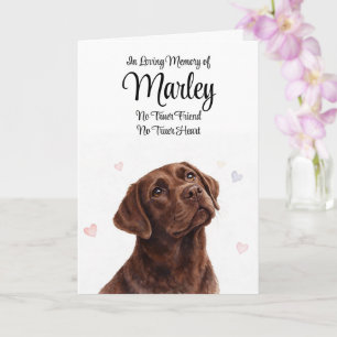Hond sympathie gepersonaliseerde naam Chocolate La Kaart
