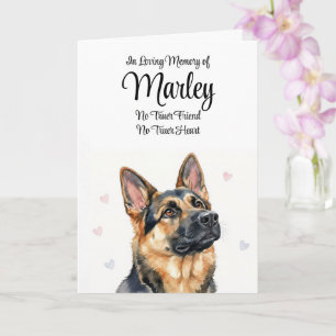 Hond sympathie gepersonaliseerde naam Duitse herde Kaart