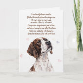 Hond Sympathie Pointer Jachthond  Kaart (Voorkant)