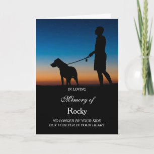 Hond sympathiekaart voor overlijden met foto kaart