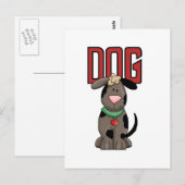 Hond T-shirts en geschenken Briefkaart (Voorkant / Achterkant)