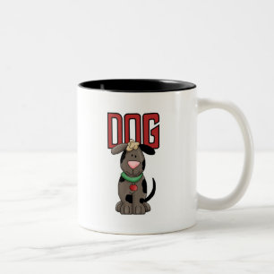 Hond T-shirts en geschenken Tweekleurige Koffiemok