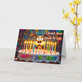 Hond Taart Kaart Cute Chaotisch Feest Verjaardag G
