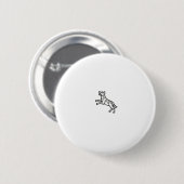 Hond Tattoo  Ronde Button 5,7 Cm (Voorkant /achterkant)