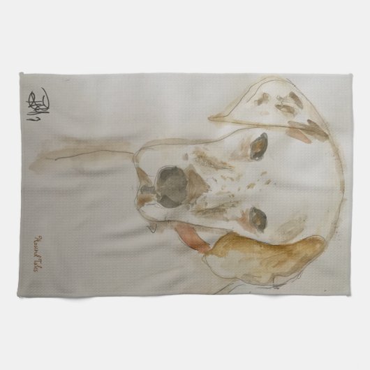 Hond Tea Towel/Kitchen Towel Theedoek (Horizontaal)