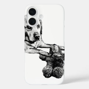 Hond & Teddy Artistieke Hoes voor Telefoon